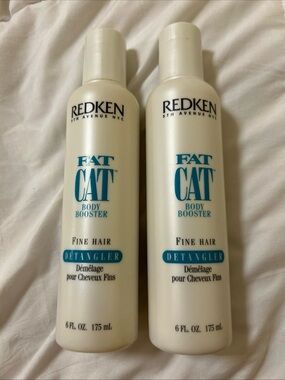 Redken Fat Cat Body Booster fine hair Detangler - lot of 2 bottles 6 oz each